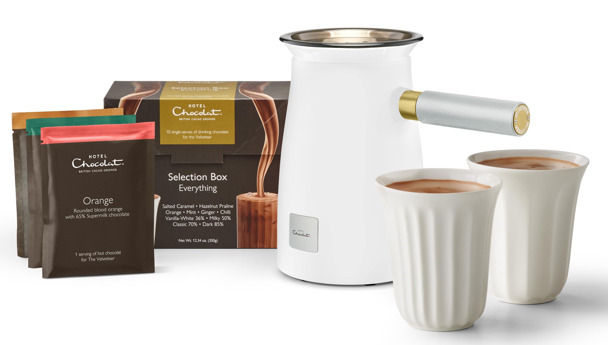 Hotel Chocolat Velvetiser Hot Chocolate Machine Complete